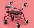 Rollator Extra Wide Ruby