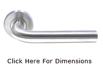 Door Handle - Straight Lever On Rose 