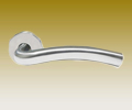 Door Handle- Curved Arch Lever Handle On Rose 