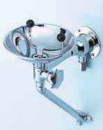 Wall Mounted Eye Wash Fountain with Self Closing Valve. Chrome  