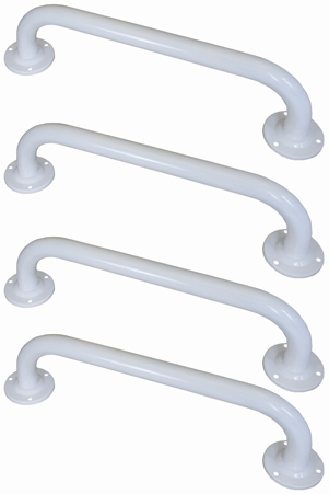 White Grab Rail Four Pack 300 mm with 35mm Tube