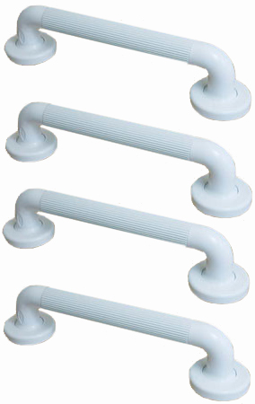 Grab Rails 300mm Plastic Fluted Four Pack