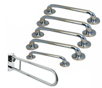 Polished Stainless Steel Grab Rail Kit Close Coupled  