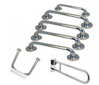 Polished Stainless Steel Grab Rail Kit Low Level 