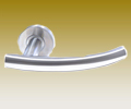 Door Handle - Reverse Arch Lever Handle On Rose