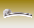 Door Handle - Mitred Arch Lever Handle On Rose