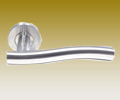 Door Handle - S- Shaped Lever Handle On Rose 