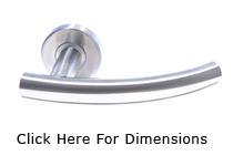 Door Handle - Reverse Arch Lever Handle On Rose 