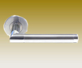 Door Handle - Mitred Lever Handle On rose 