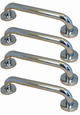Grab Rail Four Pack Polished Stainless Steel 300mm