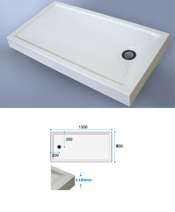 Prinia 1400 Shower Tray Only