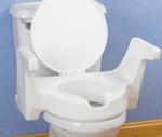 Raised Toilet Seat With Arms  