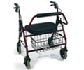 Rollator Four-Wheeled Bariatric With Cable Brakes