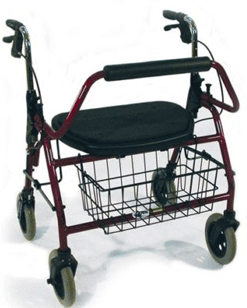Rollator Four-Wheeled Bariatric With Cable Brakes
