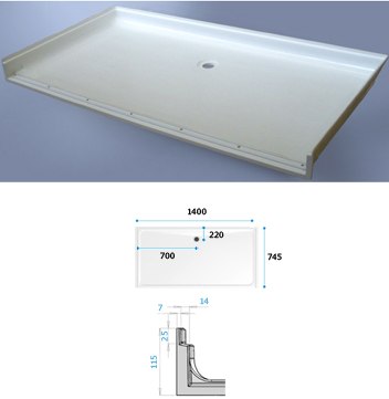 Shower Tray Swift Alcove