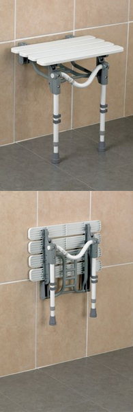 Shower Seat Wall Mounted Slatted 