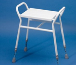 Shower Stool with Metal Seat 