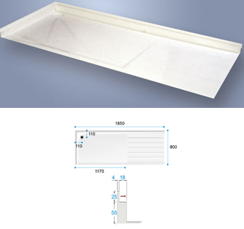 Shower Tray Kingfisher