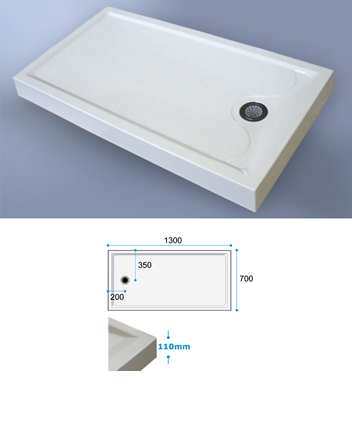 Shower Tray Prinia 1300 x 700