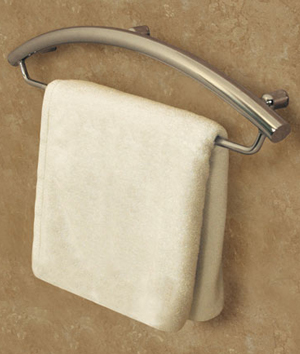 Towel Bar with Integrated Support Rail
