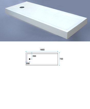 Shower Tray Prinia 1800x700