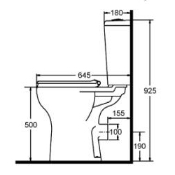 Comfort Height Toilet Valero Dual Flush